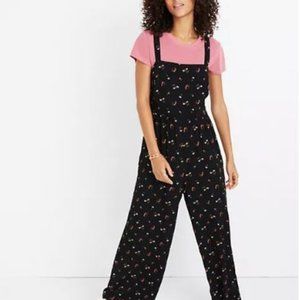 Madewell Black Floral Jumpsuit